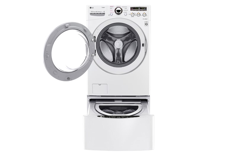 LG Lavasecadora Carga Frontal 6 Motion DD con Motor Inverter Direct Drive, 18Kg/9Kg color Blanca Compatible con LG TWINWash™ Mini, WD18WN6