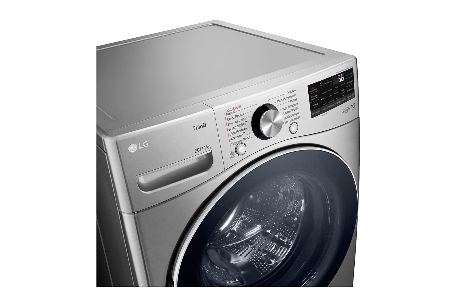 LG Lavasecadora Carga Frontal AI DD™ 20kg/11kg, WD20VV2S6R