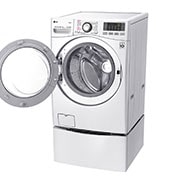 LG Lavasecadora Smart Carga Frontal 6 Motion DD con Motor Inverter Direct Drive, 20Kg/11Kg color Blanca Compatible con LG TWINWash™ Mini, WD20WVS6