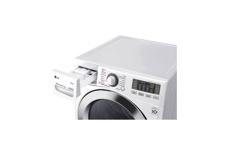 LG Lavasecadora Smart Carga Frontal 6 Motion DD con Motor Inverter Direct Drive, 20Kg/11Kg color Blanca Compatible con LG TWINWash™ Mini, WD20WVS6