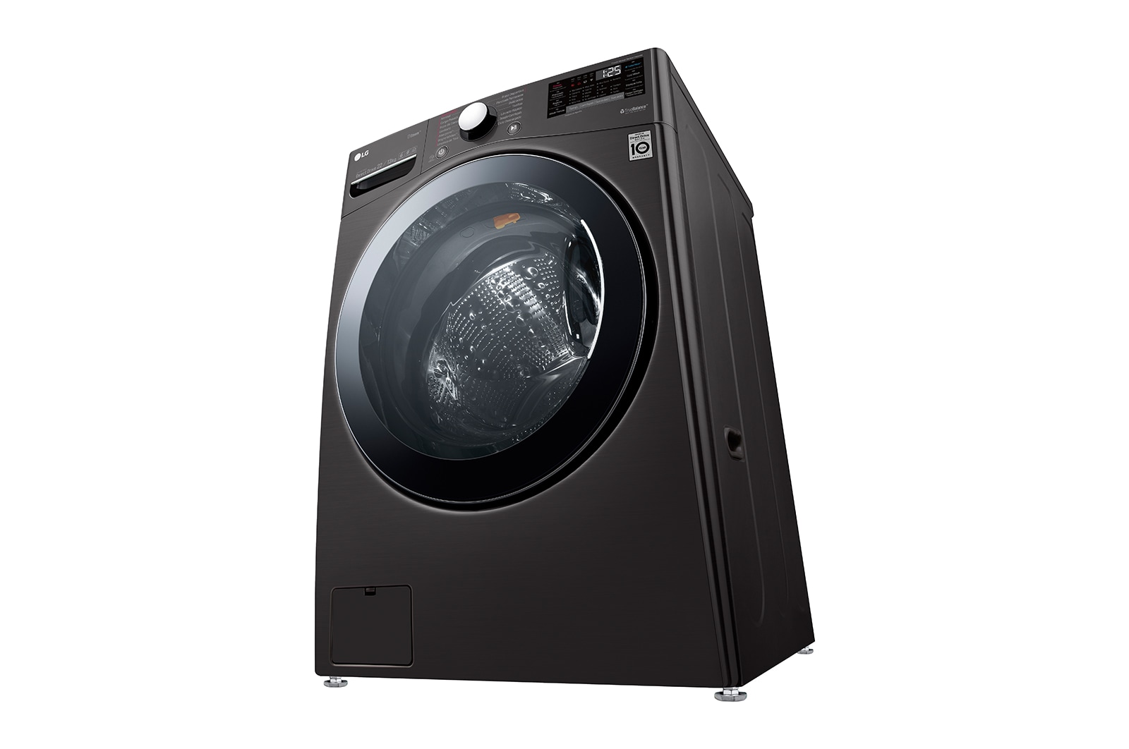 LG Lavasecadora LG Carga Frontal Inteligente 6 Motion DD con Motor Inverter Direct Drive 22Kg / 13Kg – Acero Negro con Conectividad LG ThinQ, WD22BV2S6