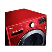 LG Lavasecadora LG Carga Frontal  Inverter DD con Ciclos con vapor Steam™ 22Kg / 13Kg - Roja - WD22R2VS6 , WD22RV2S6