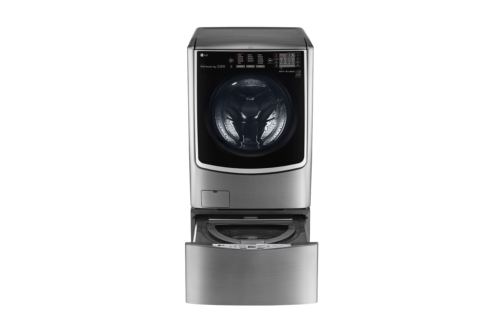 Vista frontal de LAVASECADORA TWINWash | 6 MOTION | 25.5 KG (22kg &#43; 3.5 kg) WD22VTS6