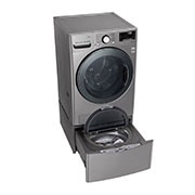 LG Lavasecadora LG Carga Frontal Inteligente Inverter DD con conectividad ThinQ con 6 Motion DD 22Kg / 13Kg – Acero Negro – WD22VV2S6, WD22VV2S6
