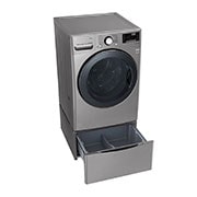 LG Lavasecadora LG Carga Frontal Inteligente Inverter DD con conectividad ThinQ con 6 Motion DD 22Kg / 13Kg – Acero Negro – WD22VV2S6, WD22VV2S6
