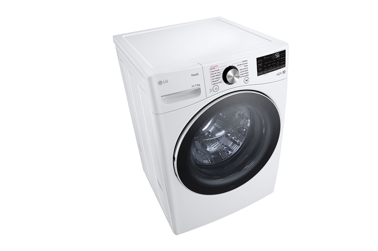 LG Lavadora de Carga Frontal y Secadora 22/13Kg - WD22WV26R, WD22WV26R