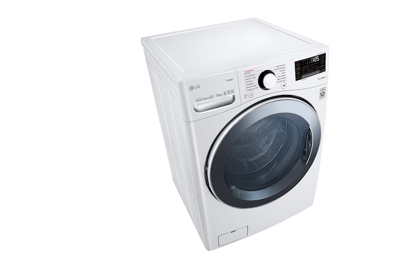 LG Lavasecadora Carga Frontal Inteligente 6 Motion DD con Motor Inverter Direct Drive, 22Kg/13Kg color Blanca con Conectividad LG ThinQ, WD22WV2S6
