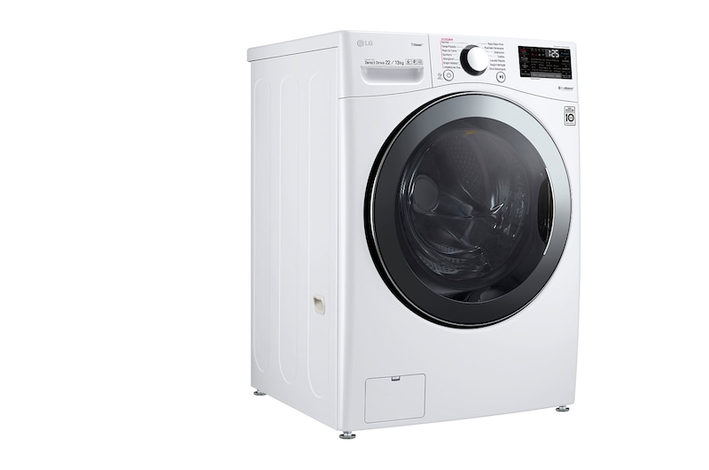 LG Lavasecadora Carga Frontal Inteligente 6 Motion DD con Motor Inverter Direct Drive, 22Kg/13Kg color Blanca con Conectividad LG ThinQ, WD22WV2S6