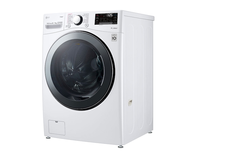 LG Lavasecadora Carga Frontal Inteligente 6 Motion DD con Motor Inverter Direct Drive, 22Kg/13Kg color Blanca con Conectividad LG ThinQ, WD22WV2S6