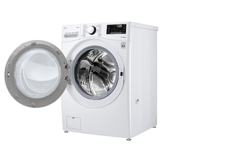 LG Lavasecadora Carga Frontal Inteligente 6 Motion DD con Motor Inverter Direct Drive, 22Kg/13Kg color Blanca con Conectividad LG ThinQ, WD22WV2S6