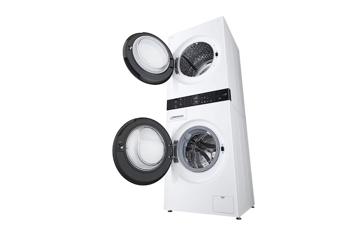 perspective view with full door open