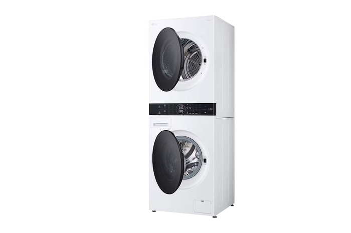 side view with half door open