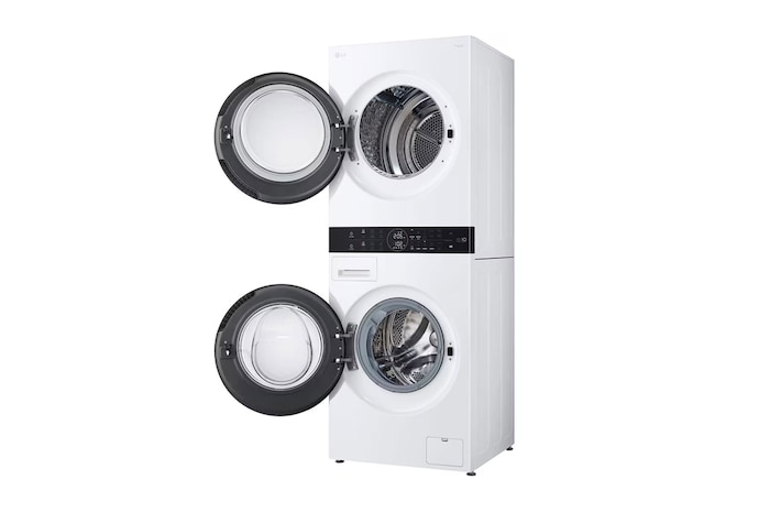 side view with full door open