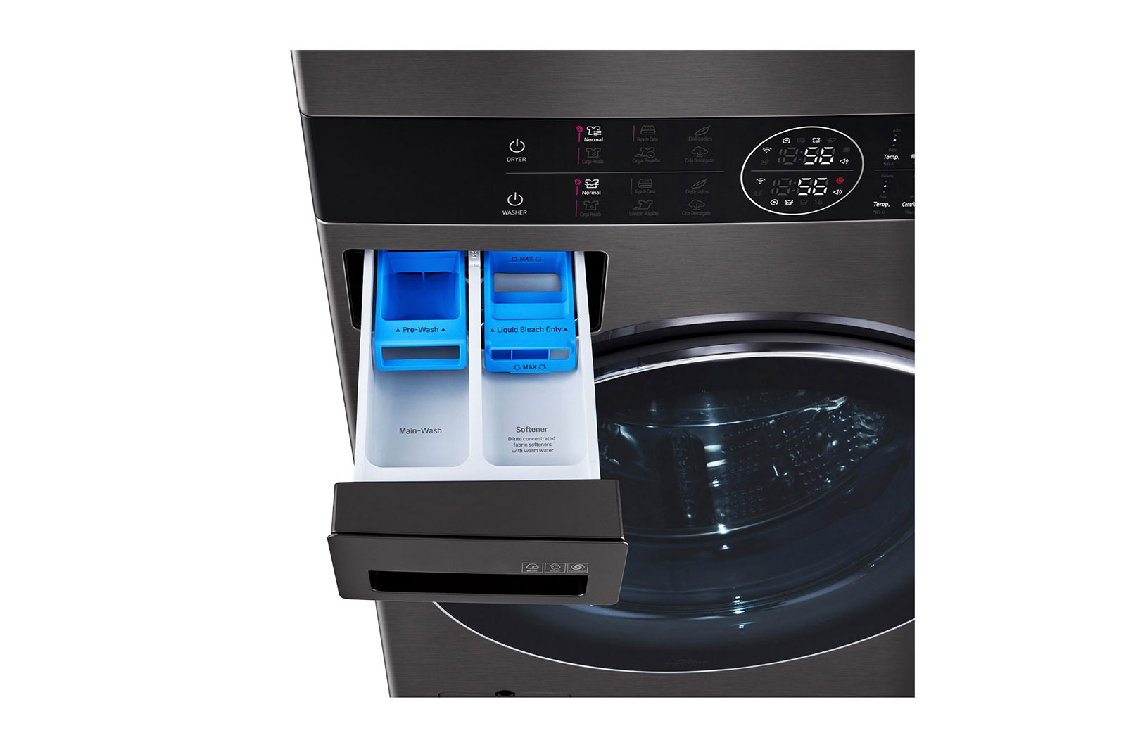LG Torre de lavado WashTower™ con AI DD™ 22kg (con Lavadora eléctrica Voltaje 120V y Secadora Eléctrica Voltaje 220～ 240V), WK22BS6E