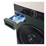 LG Torre de lavado LG WashTower™ Lavadora y secadora, carga frontal, Inteligente, motor Inverter AI DD con inteligencia artificial y conectividad LG ThinQ (capacidad: 22 kg cada una; color: beige / verde), WK22GBS6