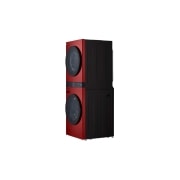 LG Torre de lavado LG WashTower™. Lavadora y secadora eléctrica, carga frontal inteligente, motor Inverter con inteligencia artificial AI DD™ y conectividad LG ThinQ (capacidad: 22 kg cada una; color: Rojo), WK22RS6E