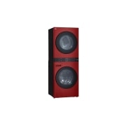 LG Torre de lavado LG WashTower™. Lavadora y secadora eléctrica, carga frontal inteligente, motor Inverter con inteligencia artificial AI DD™ y conectividad LG ThinQ (capacidad: 22 kg cada una; color: Rojo), WK22RS6E