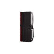 LG Torre de lavado LG WashTower™. Lavadora y secadora eléctrica, carga frontal inteligente, motor Inverter con inteligencia artificial AI DD™ y conectividad LG ThinQ (capacidad: 22 kg cada una; color: Rojo), WK22RS6E