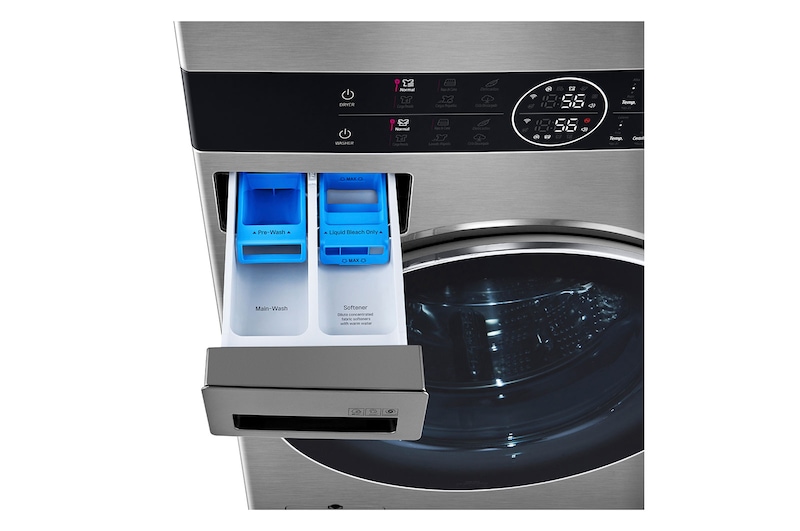 LG Torre de lavado WashTower™ con AI DD™ 22kg (con Secadora de gas), WK22VKS6