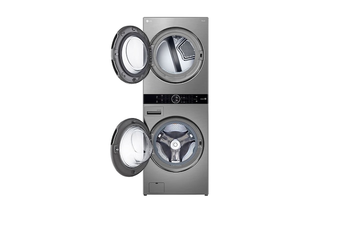 LG Torre de lavado WashTower™ con AI DD™ 22kg (con Lavadora eléctrica Voltaje 120V y Secadora Eléctrica Voltaje 220～ 240V), WK22VKS6E