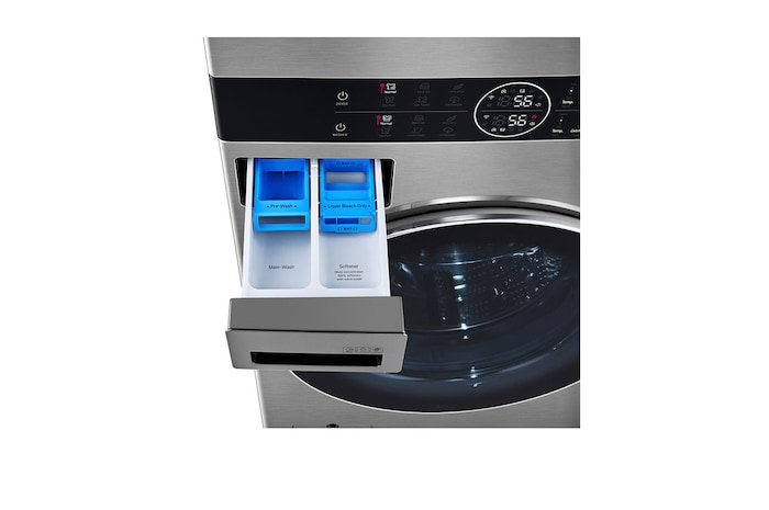 LG Torre de lavado WashTower™ con AI DD™ 22kg (con Lavadora eléctrica Voltaje 120V y Secadora Eléctrica Voltaje 220～ 240V), WK22VKS6E