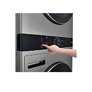 LG Torre de lavado WashTower™ con AI DD™ 22kg (con Lavadora eléctrica Voltaje 120V y Secadora Eléctrica Voltaje 220～ 240V), WK22VKS6E