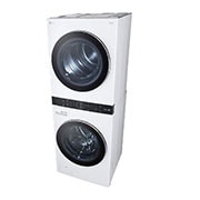 LG Torre de lavado LG WashTower™. Lavadora y secadora, carga frontal, motor Inverter AI DD con inteligencia artificial y conectividad LG ThinQ (capacidad: 22 kg cada una; color: blanco), WK22WS6