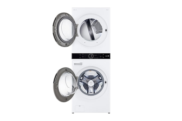 LG  Combo: Torre de lavado LG WashTower™ (con secadora de Gas) + Sistema de vapor LG Styler. La pureza y frescura del vapor con la eficiencia de la inteligencia artificial., WK22WS6-S3MFBN