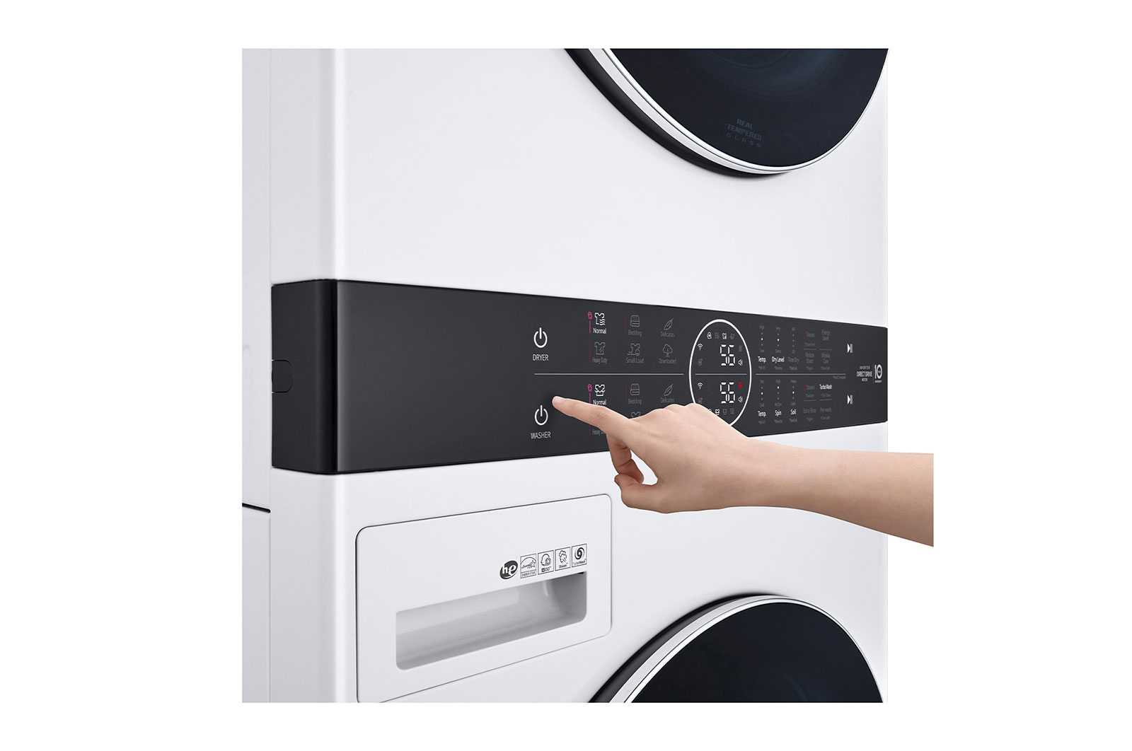 LG Torre de lavado WashTower™ con AI DD™ 22kg (con Lavadora eléctrica Voltaje 120V y Secadora Eléctrica Voltaje 220～ 240V), WK22WS6E