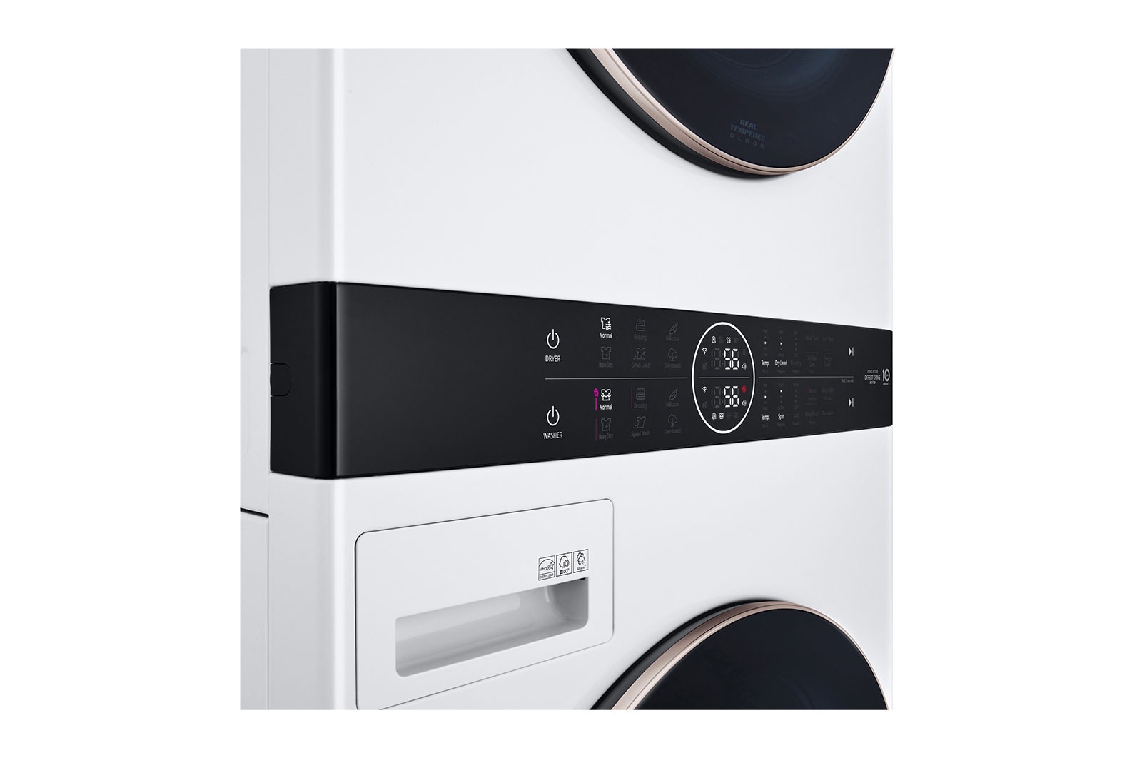 LG Torre de lavado WashTower™ (Lavadora y Secadora) LG Carga Frontal Inteligente Inverter AI DD (Con Inteligencia Artificial) y Conectividad LG ThinQ 22Kg / 22Kg - Blanco , WK22WS6P