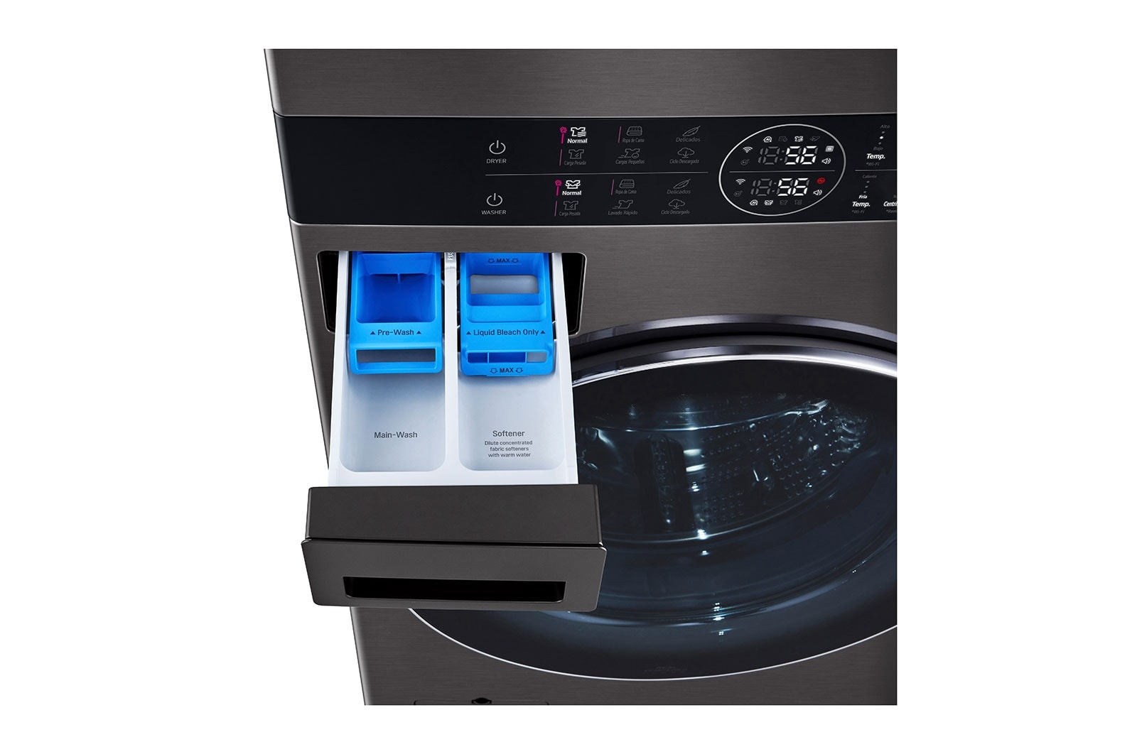 LG Torre de lavado WashTower™ con AI DD™ 25/22kg (con Secadora de gas), WK25BS6