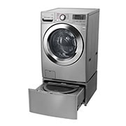 LG Lavadora Carga Frontal 6 Motion DD con Motor Inverter Direct Drive, Smart Diagnosis™ 20 Kg color Deluxe steel Compatible con LG TWINWash™ Mini, WM20VVS6
