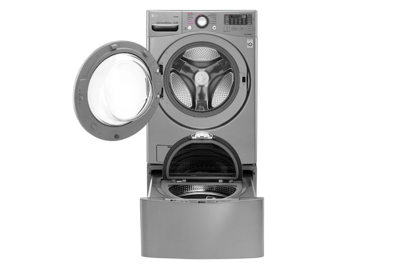 LG Lavadora Carga Frontal 6 Motion DD con Motor Inverter Direct Drive, Smart Diagnosis™ 20 Kg color Deluxe steel Compatible con LG TWINWash™ Mini, WM20VVS6