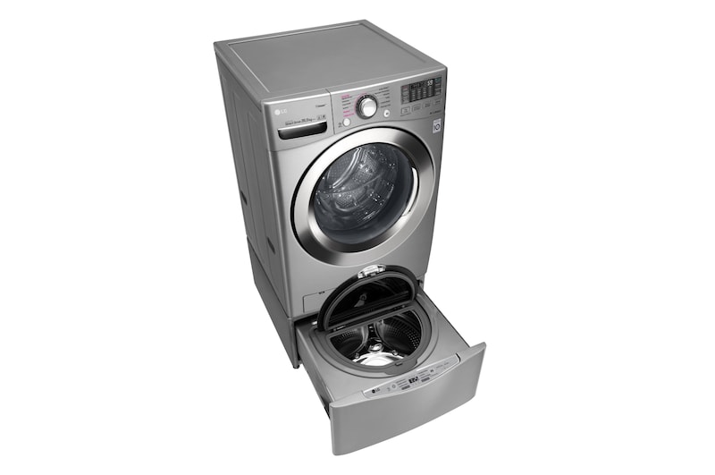 LG Lavadora Carga Frontal 6 Motion DD con Motor Inverter Direct Drive, Smart Diagnosis™ 20 Kg color Deluxe steel Compatible con LG TWINWash™ Mini, WM20VVS6