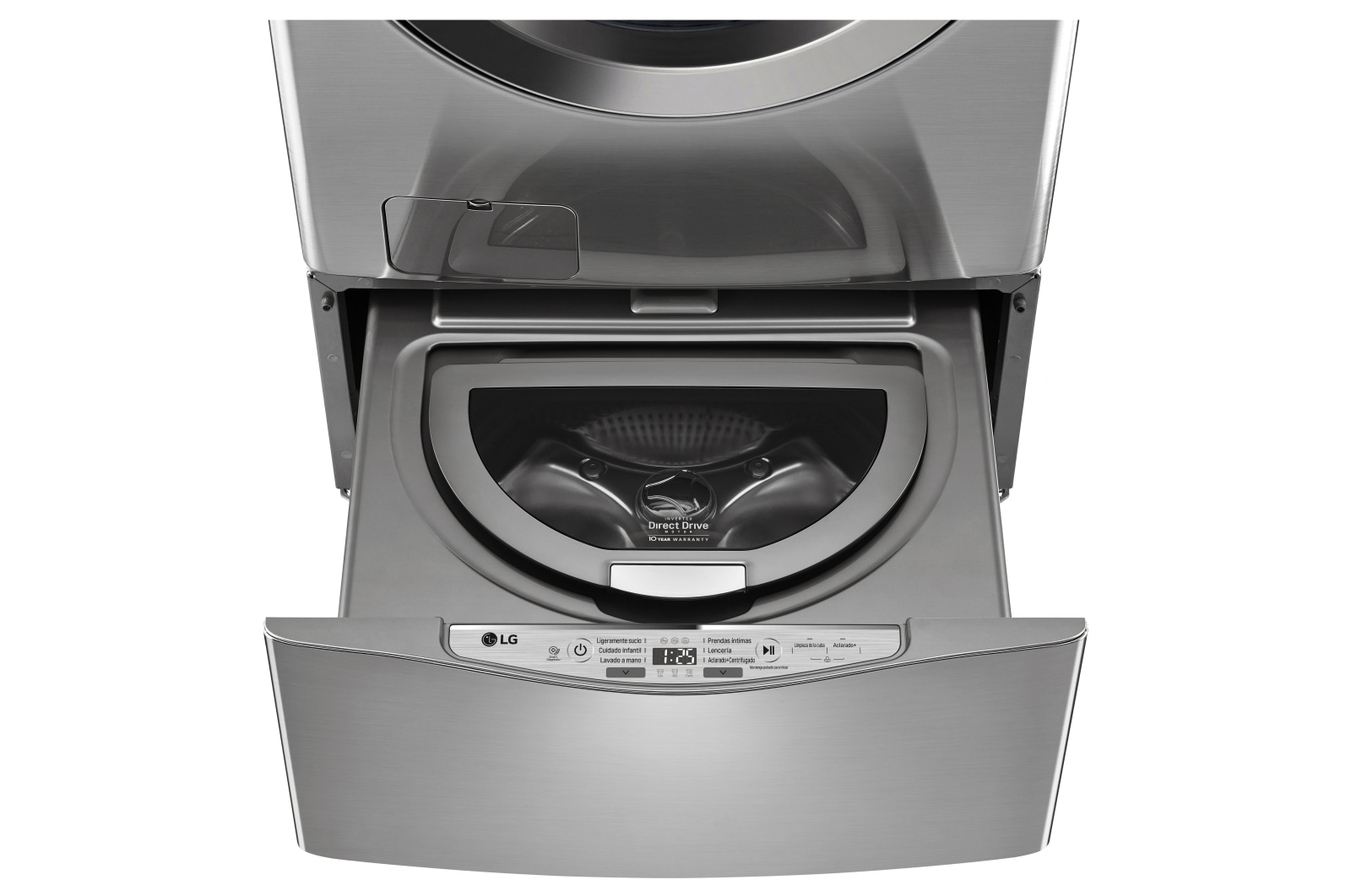 LG Lavadora Carga Frontal 6 Motion DD con Motor Inverter Direct Drive, Smart Diagnosis™ 20 Kg color Deluxe steel Compatible con LG TWINWash™ Mini, WM20VVS6