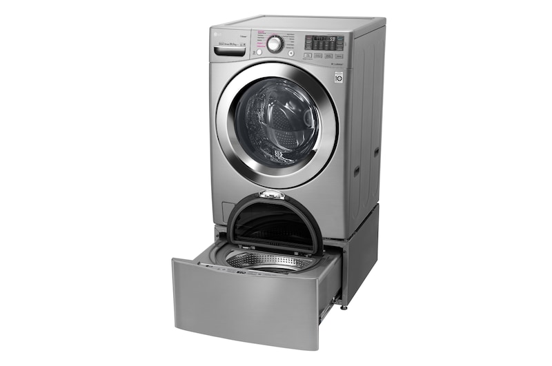 LG Lavadora Carga Frontal 6 Motion DD con Motor Inverter Direct Drive, Smart Diagnosis™ 20 Kg color Deluxe steel Compatible con LG TWINWash™ Mini, WM20VVS6