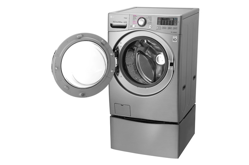 LG Lavadora Carga Frontal 6 Motion DD con Motor Inverter Direct Drive, Smart Diagnosis™ 20 Kg color Deluxe steel Compatible con LG TWINWash™ Mini, WM20VVS6