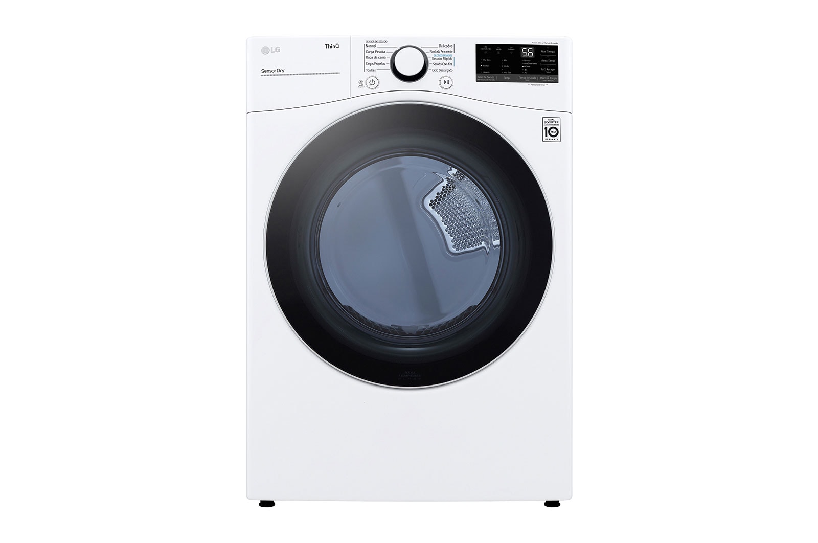 LG Lavadora LG Carga Frontal Inteligente Inverter AI DD™ (Inteligencia Artificial) con TurboWash 360™ 20 Kg - Blanco con Conectividad LG ThinQ + Secadora Carga Fontal Inteligente con Sensor Dry y Smart Diagnosis™ 20 Kg color Blanca, WM20WV26R.DF20WV2