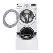LG Lavadora Carga Frontal 6 Motion DD con Motor Inverter Direct Drive, Smart Diagnosis™ 20 Kg color Blanca Compatible con LG TWINWash™ Mini, WM20WV6