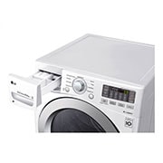 LG Lavadora Carga Frontal 6 Motion DD con Motor Inverter Direct Drive, Smart Diagnosis™ 20 Kg color Blanca Compatible con LG TWINWash™ Mini, WM20WV6