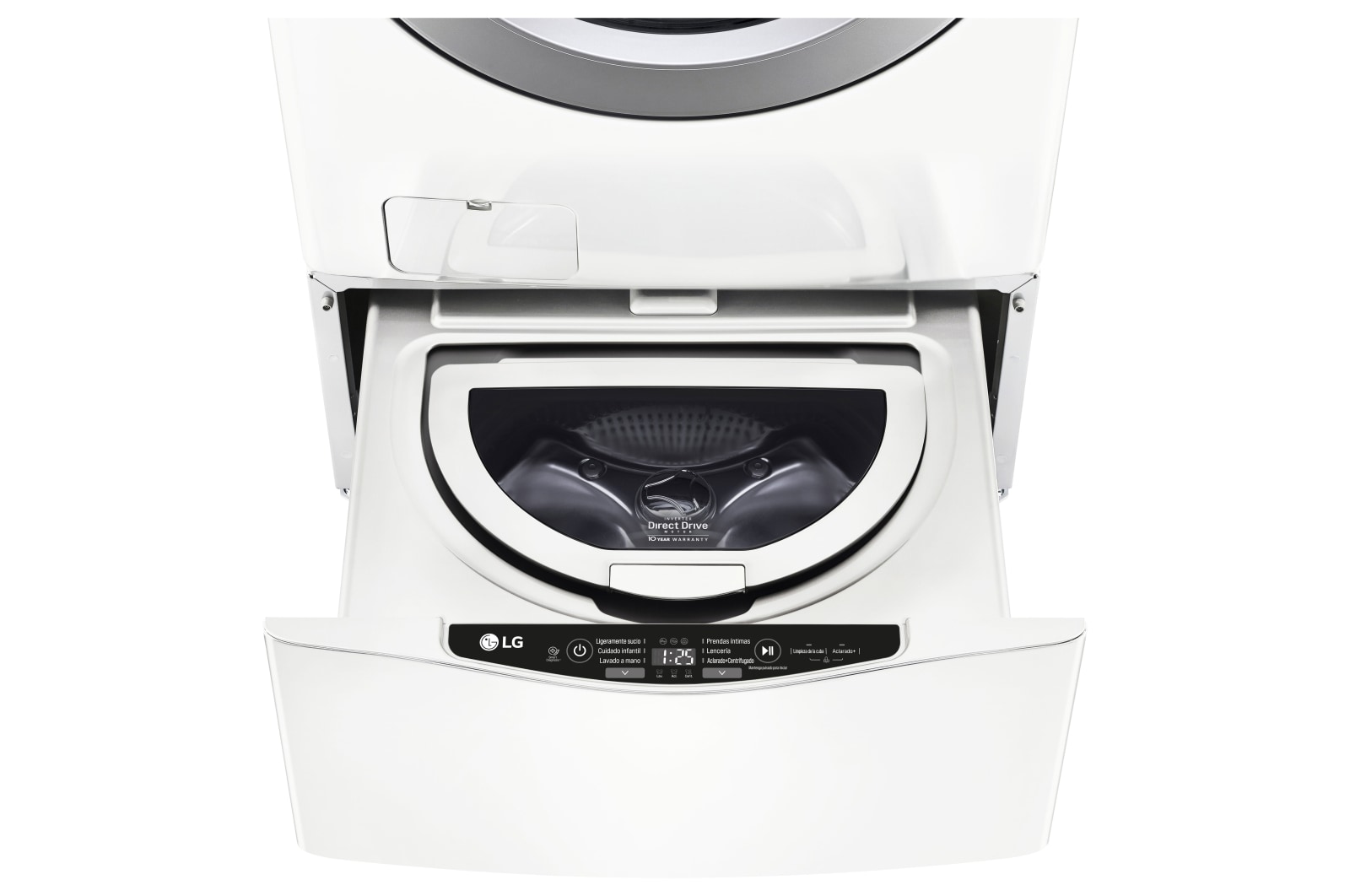 LG Lavadora Carga Frontal 6 Motion DD con Motor Inverter Direct Drive, Smart Diagnosis™ 20 Kg color Blanca Compatible con LG TWINWash™ Mini, WM20WV6