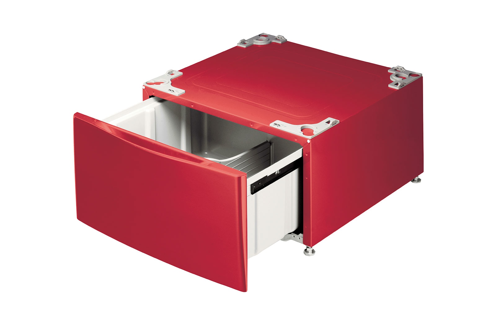 LG Lavadora Smart Carga Frontal 6 Motion DD con Motor Inverter Direct Drive, con LG ThinQ,  22 Kg color Roja, WM22RV2S6