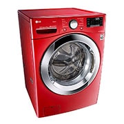LG Lavadora Smart Carga Frontal 6 Motion DD con Motor Inverter Direct Drive, con LG ThinQ,  22 Kg color Roja, WM22RV2S6