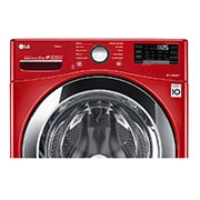LG Lavadora Smart Carga Frontal 6 Motion DD con Motor Inverter Direct Drive, con LG ThinQ,  22 Kg color Roja, WM22RV2S6