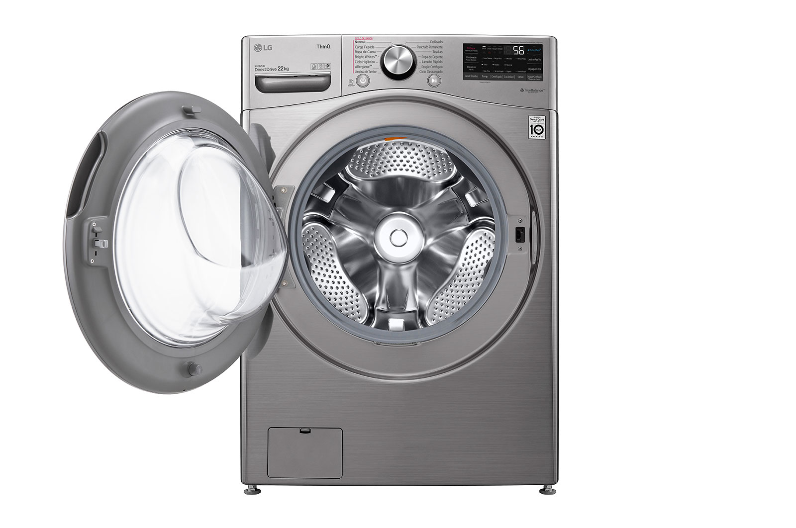 LG Lavadora LG Carga Frontal AI DD™ 22kg, WM22VV2S6R