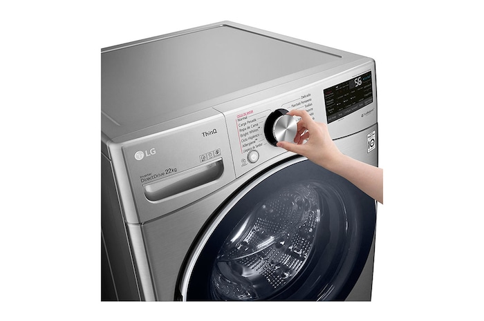 LG Lavadora LG Carga Frontal AI DD™ 22kg, WM22VV2S6R