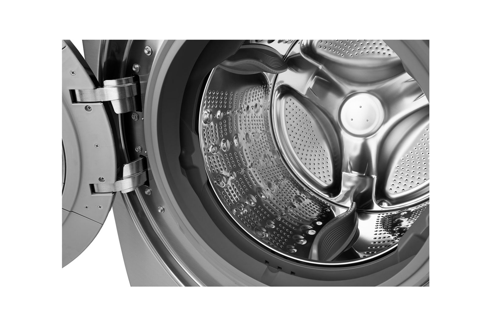 LG Lavadora Carga Frontal 6 Motion DD con Motor Inverter Direct Drive, Smart Diagnosis™ 22 Kg color Deluxe steel Compatible con LG TWINWash™ Mini, WM22VVS6