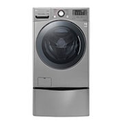 LG Lavadora Carga Frontal 6 Motion DD con Motor Inverter Direct Drive, Smart Diagnosis™ 22 Kg color Deluxe steel Compatible con LG TWINWash™ Mini, WM22VVS6