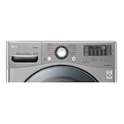 LG Lavadora Carga Frontal 6 Motion DD con Motor Inverter Direct Drive, Smart Diagnosis™ 22 Kg color Deluxe steel Compatible con LG TWINWash™ Mini, WM22VVS6