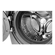 LG Lavadora Carga Frontal 6 Motion DD con Motor Inverter Direct Drive, Smart Diagnosis™ 22 Kg color Deluxe steel Compatible con LG TWINWash™ Mini, WM22VVS6